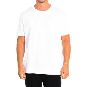 Textil Homem T-Shirt mangas curtas La Martina TMR309-JS206-00001 Branco