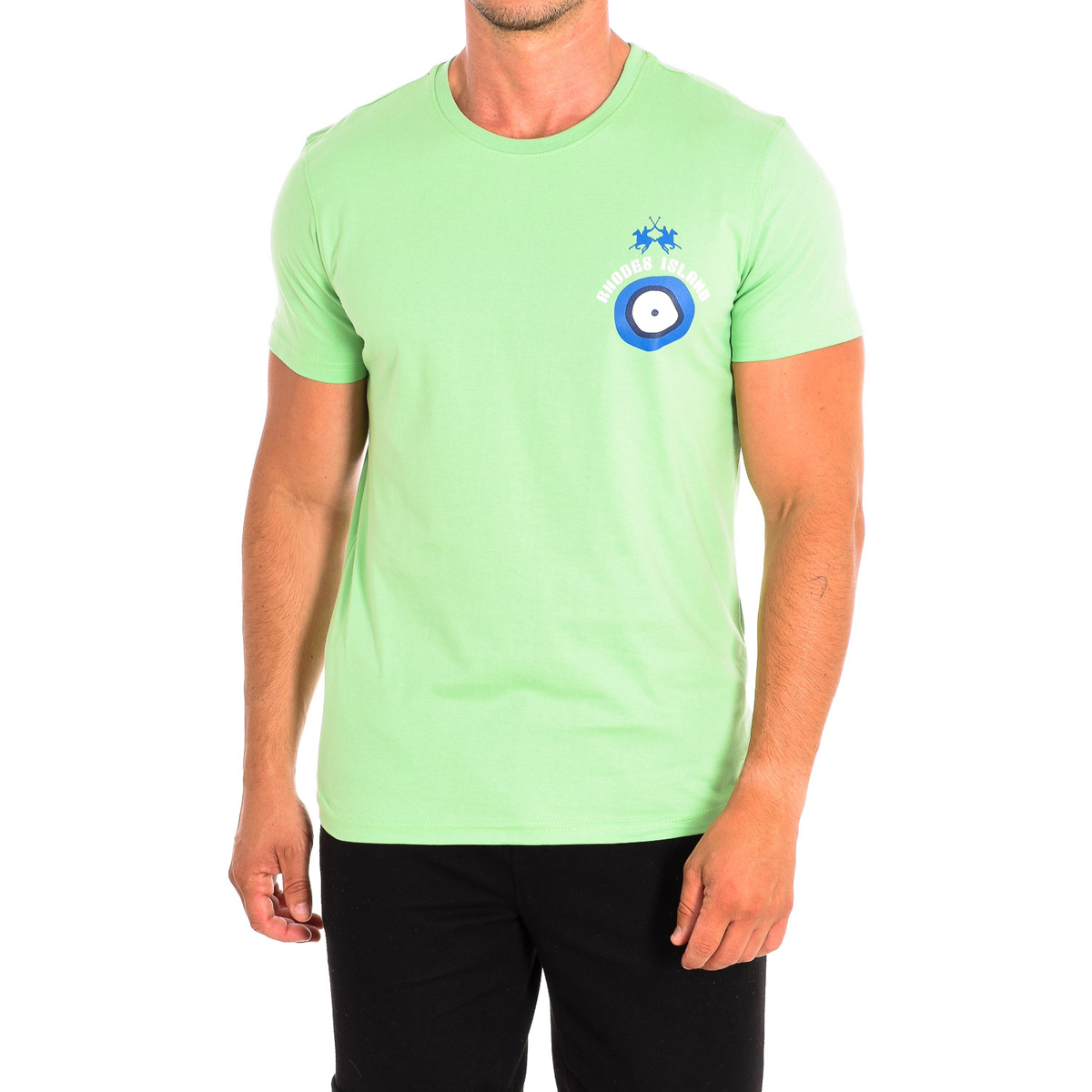 Textil Homem colour block logo T-shirt TMR606-JS354-03190 Verde