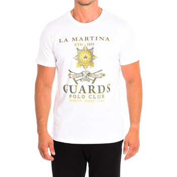 Textil Homem T-Shirt mangas curtas La Martina TMRG30-JS206-00001 Branco