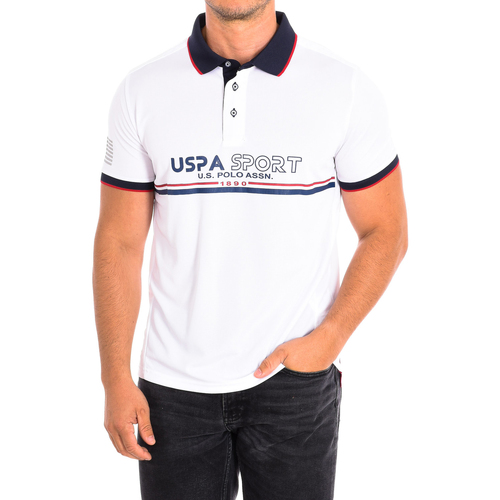 Textil Homem Polos mangas fine U.S Polo Assn. 61798-101 Branco