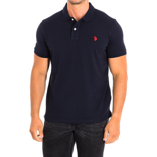 Textil Homem Slim Fit Jersey Polo Shirt U.S Polo Assn. 63515-179 Marinho