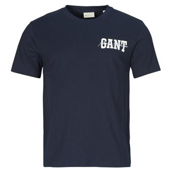 Textil Homem Rival Polaire Logo Sweat-shirt à capuche Femme Gant ARCH SCRIPT SS T-SHIRT Marinho
