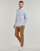 Textil Homem Camisas mangas comprida Gant REG POPLIN STRIPE SHIRT Branco / Azul