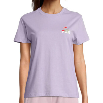 Textil Mulher Trainers FILA Crosscourt 2 Nt Logo Low FFW0021.13065 White Purple Rose Fila  Violeta