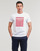 Textil Homem T-Shirt mangas curtas Esprit OCS LOGO STRIPE Branco
