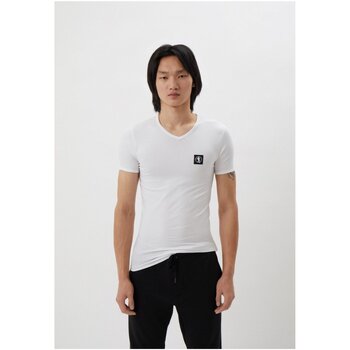 Textil Homem T-Shirt mangas curtas Bikkembergs BKK1UTS08SI Branco