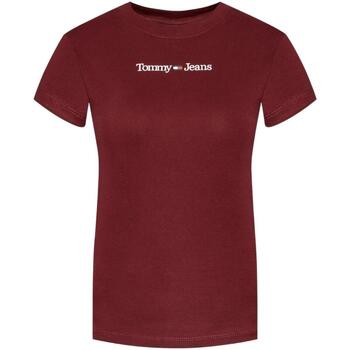 Textil Mulher Arch Tie Dye T Shirt Tommy Hilfiger  Vermelho