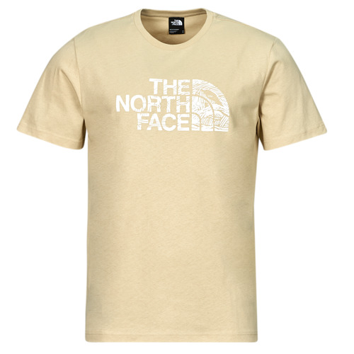 Textil Homem T-Shirt mangas curtas The North Face WOODCUT Bege