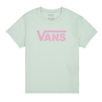 Textil Rapariga T-Shirt mangas curtas Vans FLYING V CREW GIRLS Verde / Rosa