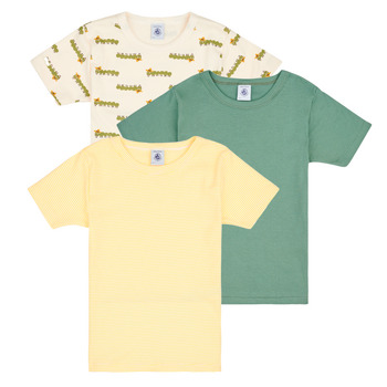 Textil Rapaz Todas as marcas de Criança Petit Bateau A0A8I X3 Amarelo / Verde / Multicolor
