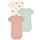 Textil Criança Pijamas / Camisas de dormir Petit Bateau A09YF6 X3 Branco / Vermelho / Verde