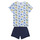 Textil Criança Pijamas / Camisas de dormir Petit Bateau A0ABD X2 Azul / Amarelo