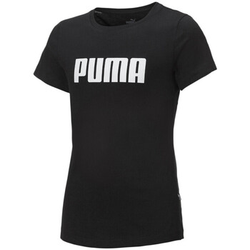 Textil Rapariga T-Shirt mangas curtas Puma feminine  Preto