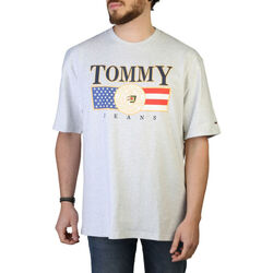 Textil Homem T-Shirt mangas curtas Tommy Hilfiger - dm0dm15660 Cinza