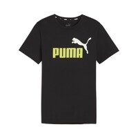 TeJenner Rapaz T-Shirt mangas curtas Womens Puma ESS+ 2 COL LOGO TEE B Preto