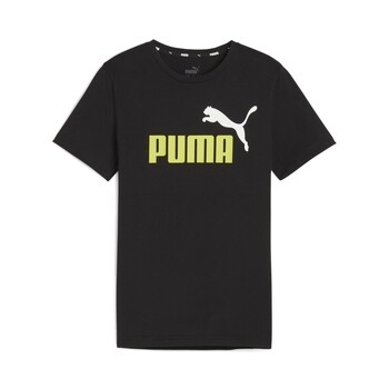 Textil Rapaz T-Shirt mangas curtas Puma ESS+ 2 COL LOGO TEE B Preto