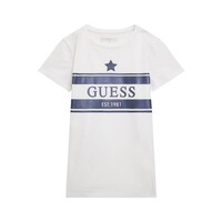 Textil Rapariga T-Shirt mangas curtas Amara Guess J4RI15 Branco