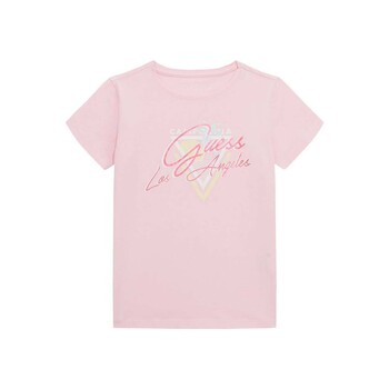 Textil Rapariga T-Shirt mangas curtas porte Guess SS SHIRT Rosa