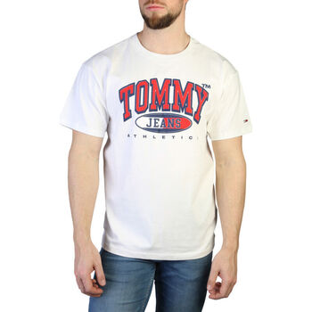 Textil Homem T-Shirt mangas curtas Tommy Hilfiger dm0dm16407 ybr white Branco