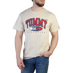 Textil Homem T-Shirt mangas curtas Tommy Hilfiger dm0dm16407 aci brown Castanho