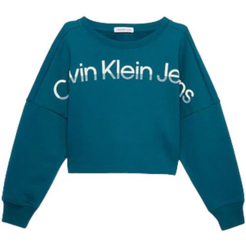 Textil Rapariga Sweats Calvin Klein Jeans  Verde
