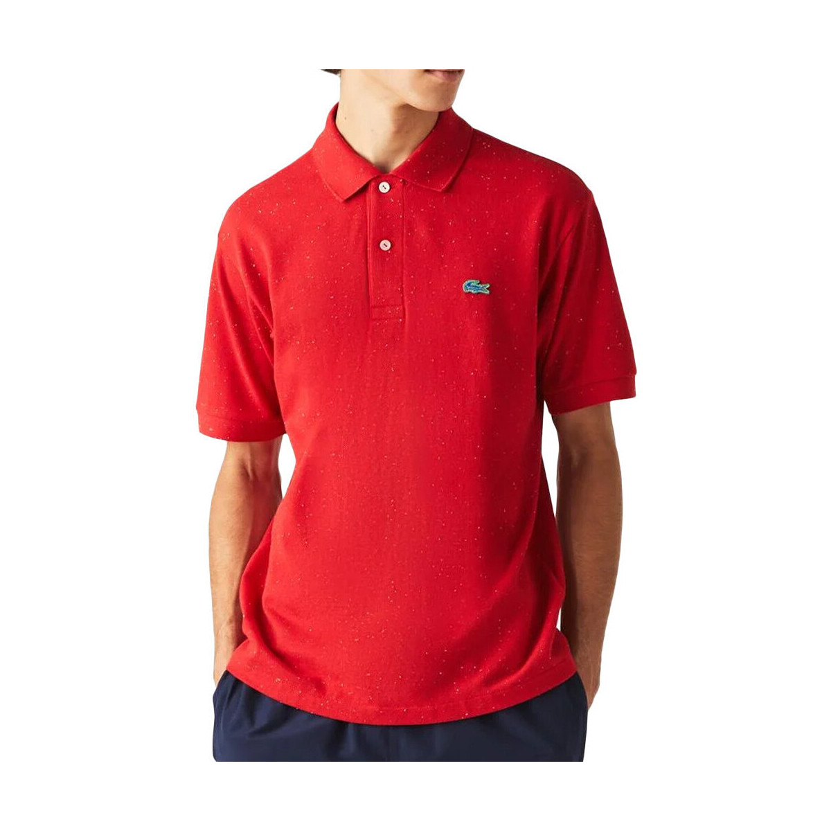 Textil Homem T-shirts e Pólos Lacoste  Vermelho