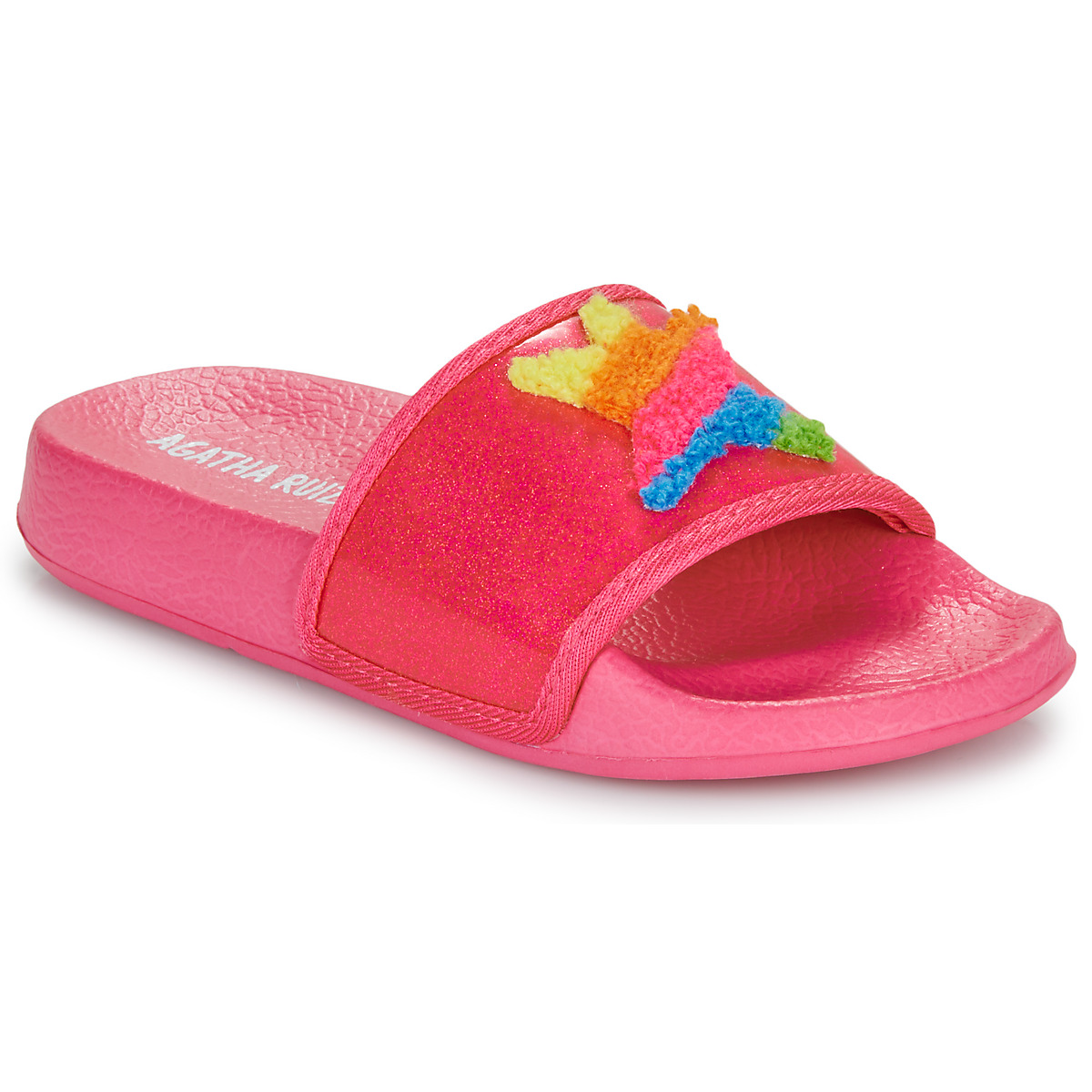 Sapatos Rapariga chinelos Agatha Ruiz de la Prada snow FLIP FLOP ESTRELLA Rosa / Multicolor