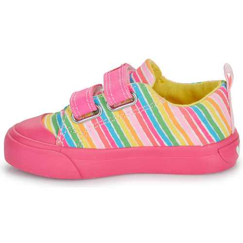 Agatha Ruiz de la Prada ZAPATO LONA RAYAS Rosa / Multicolor