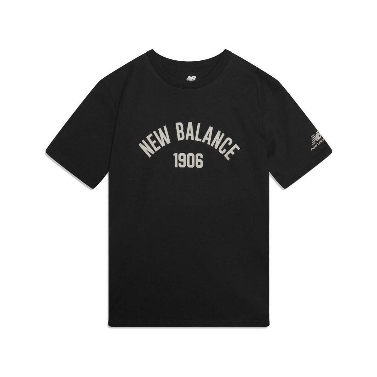 Textil Homem T-Shirt mangas curtas New Balance  Cinza