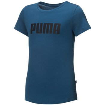 Textil Rapariga T-Shirt mangas curtas Puma asfalto  Azul
