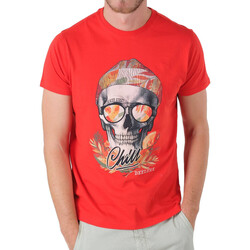 Textil Homem T-shirts e Pólos Deeluxe  Vermelho