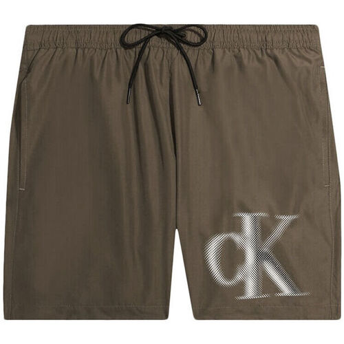 Textil Homem Shorts / Bermudas Calvin Klein Jeans km0km00800-gxh brown Castanho