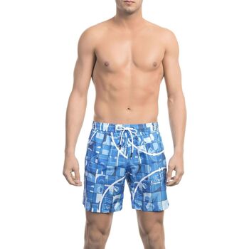 Textil Homem Shorts / Bermudas Bikkembergs - bkk1mbm05 Azul