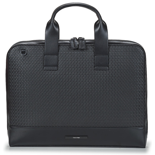 Malas Homem Porta-documentos / Pasta Calvin Klein Sport Essential Bag MODERN BAR SLIM LAPTOP BAG MONO Preto