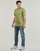 Textil Homem T-Shirt mangas curtas Calvin Klein Jeans LOGO REPEAT TEE Cáqui