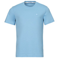 Textil Homem T-Shirt mangas curtas Beige shirts CALVIN KLEIN CK EMBRO BADGE TEE Azul