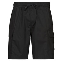 Textil Homem Shorts / Bermudas Calvin Klein Performance Essential Zip Long Sleeve Top WASHED CARGO SHORT Preto