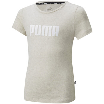 Textil Rapariga T-Shirt mangas curtas Puma asfalto  Bege