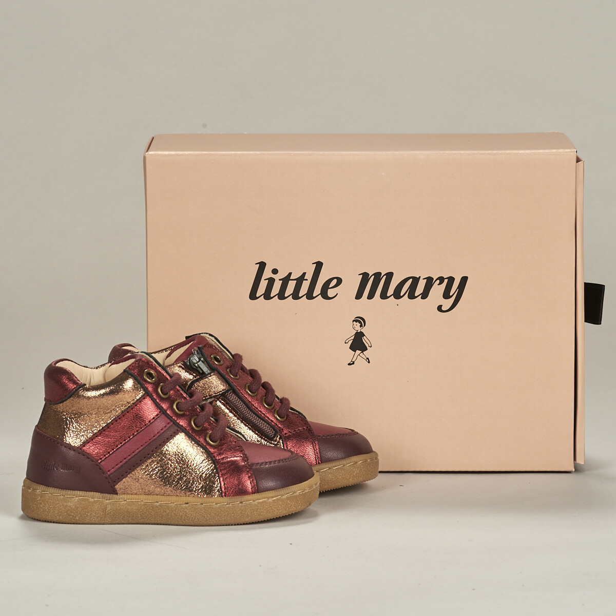 Sapatos Rapariga Sapatilhas de cano-alto Little Mary LYNNA Vermelho