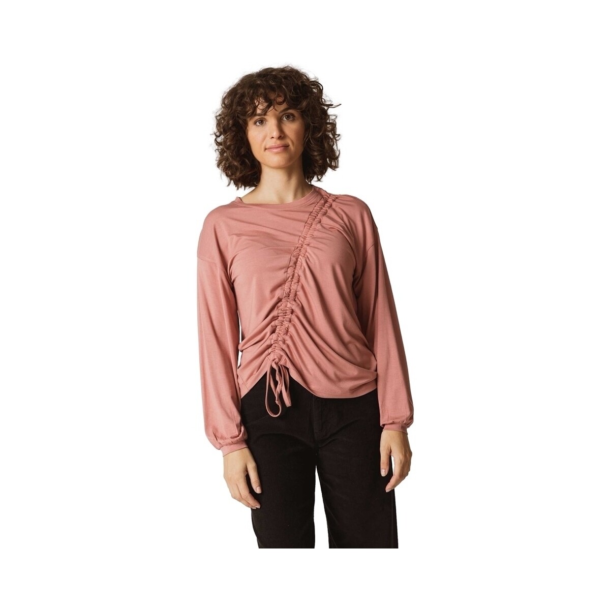 Textil Mulher Sweats Skfk T-Shirt Bezi - Vintage Rose Rosa