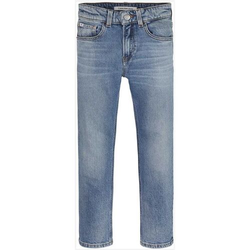 Textil Rapaz Grim Tim Slim Dry True Jeans Calvin Klein Jeans IB0IB01709 DAD-1A4 BLUE WASH Azul