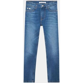 Textil Rapaz Calças de ganga Calvin women Klein Jeans IB0IB01716 SLIM-1A4 MID BLUE Azul