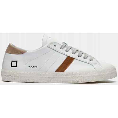 Sapatos Homem Sapatilhas Date M391-HL-VC-HB HILL LOW VINTAGE-WHITE/BEIGE Branco