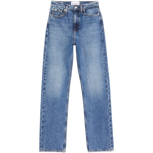 Textil Mulher Calças Jeans Calvin asymmetric Klein Jeans J20J221244 Azul