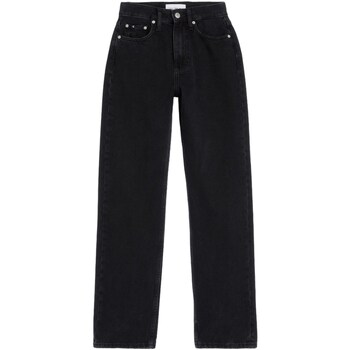 Textil Mulher Calças Jeans Calvin Klein Tanga Mit Hoher Taille J20J221243 Preto