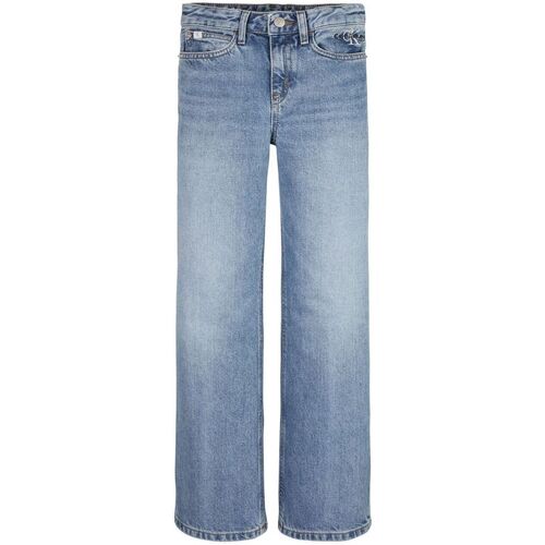 Textil Rapariga Maharishi drawstring track pants Calvin Klein Jeans IG0IG02065 WIDE-1AA AUTHENTIC LIGHT BLUE Azul