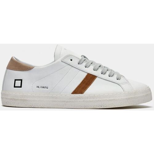 Sapatos Homem Sapatilhas Date M391-HL-VC-HB HILL LOW VINTAGE-WHITE/BEIGE Branco