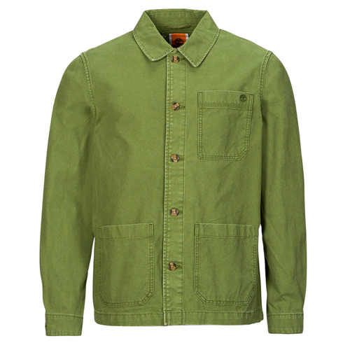 Textil Homem Jaquetas Timberland preto Washed Canvas Chore Jacket Cáqui