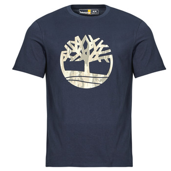 Textil Homem T-Shirt mangas curtas icon Timberland Camo Tree Logo icon Timberland madness 6 inch wedge x wood wood Marinho