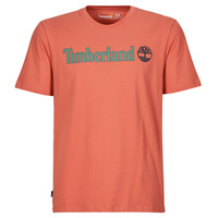 Textil Homem T-Shirt mangas curtas Timberland Linear Logo Short Sleeve Tee Castanho